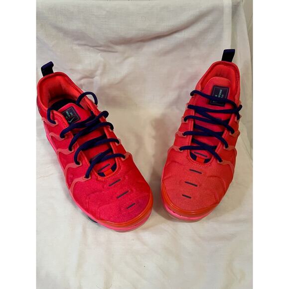 Nike Air VaporMax Plus Wmns 7 Pink/Crimson CU4907-600 Like New No Box - Picture 1 of 10